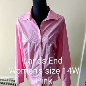 Lands End Women's 14W Pink